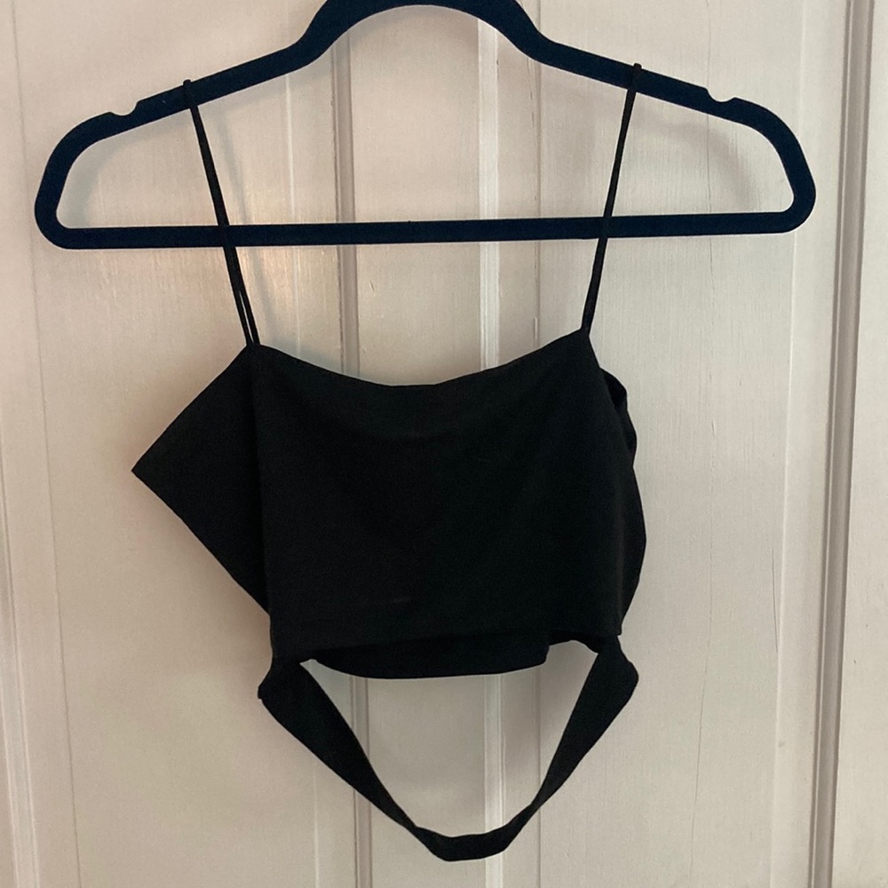 Stretchy Black Going Out Top